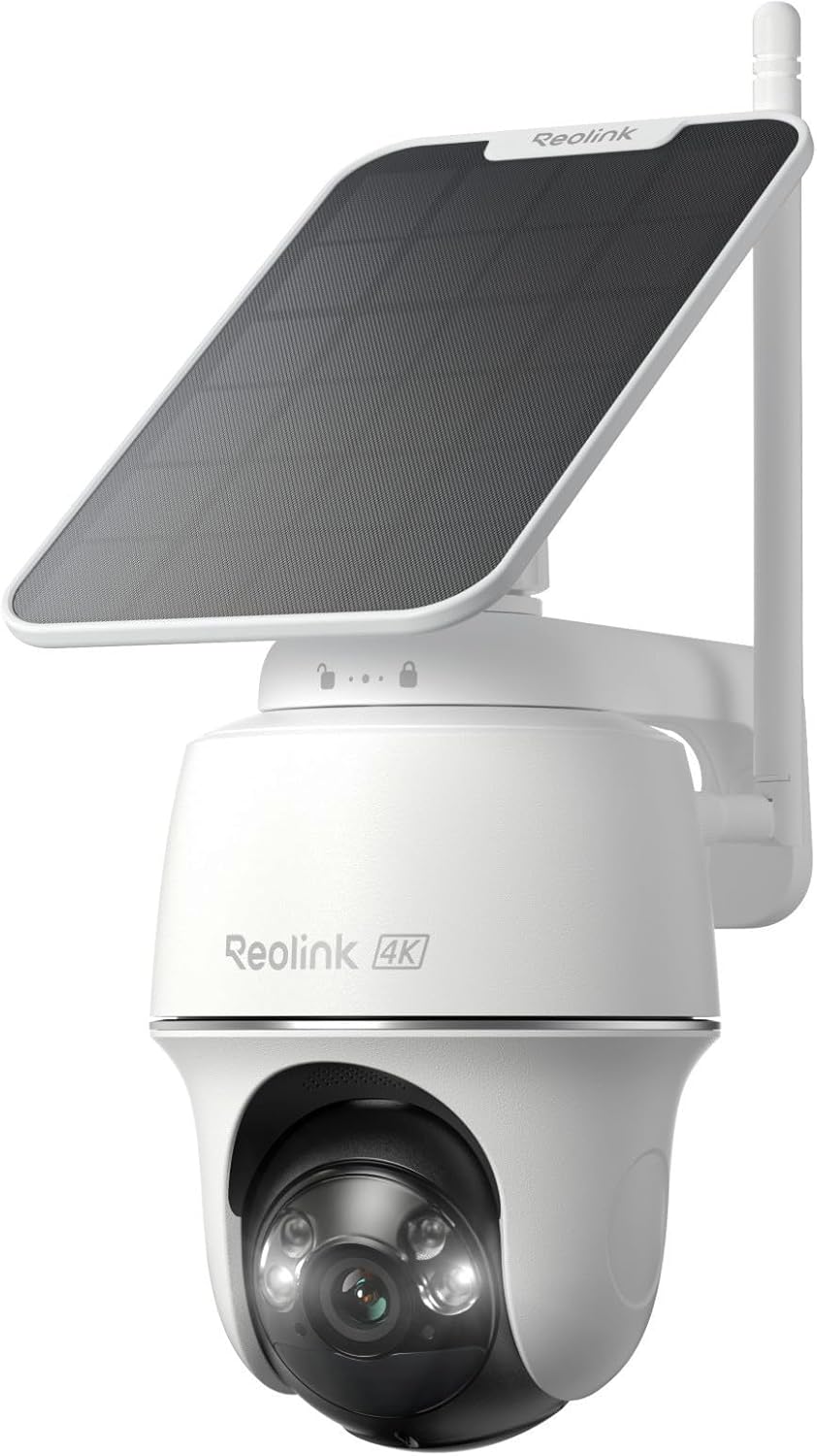 Home Security No Subscription - กล้องวงจรปิดพลังงานแสงอาทิตย์ 4K ไร้สาย สำหรับภายนอกอาคาร พร้อมมุมมอง 360