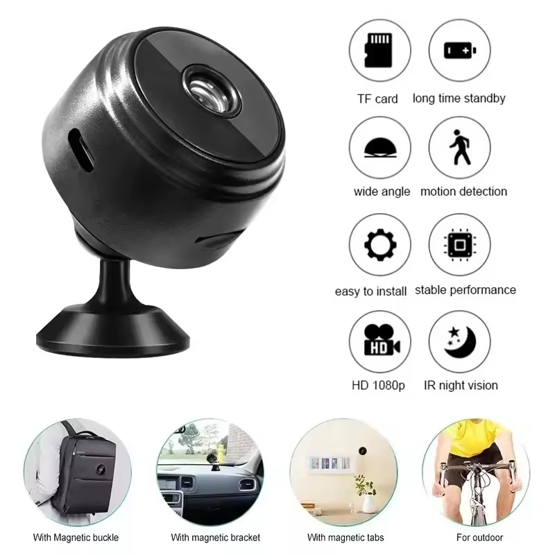 Home Security Cameras Wireless - กล้องวงจรปิดไร้สาย A9 Mini WiFi HD 1080P