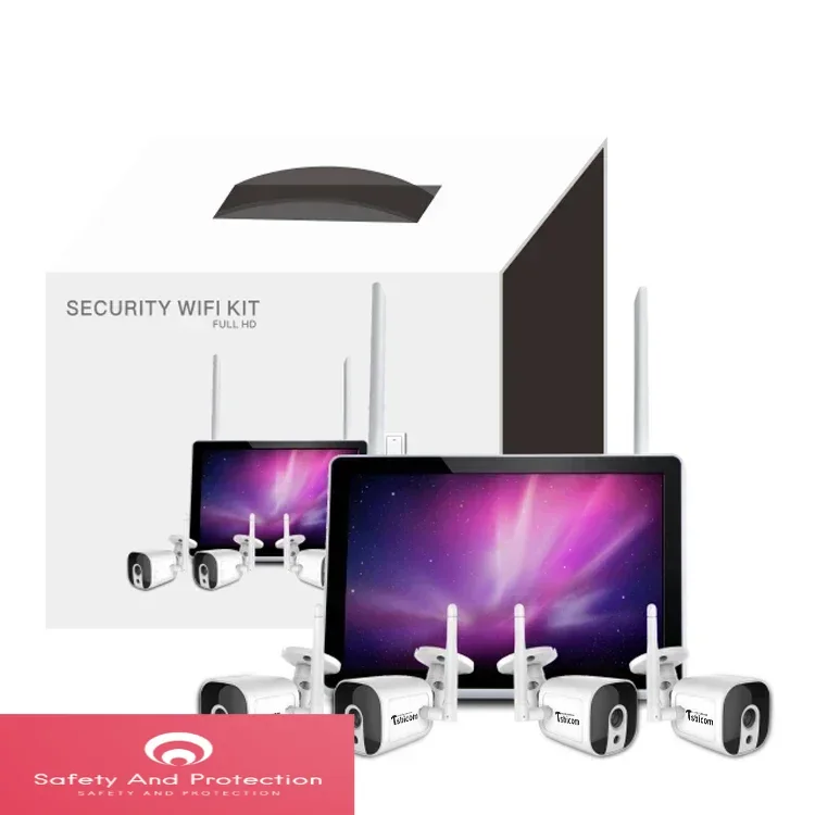 Home Security Cameras Wireless - ชุดกล้องวงจรปิด TUYA Smart Wi-Fi 4CH NVR