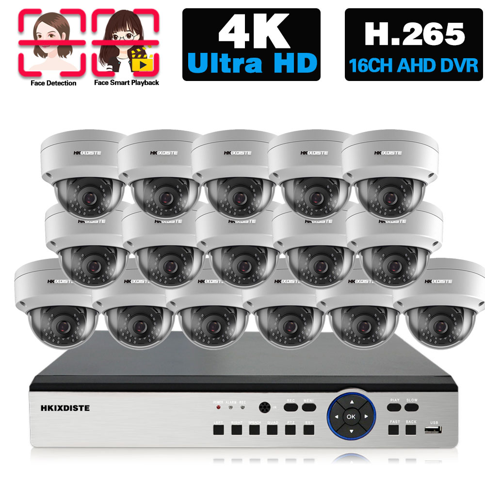 Home Security Video Cameras - ชุดกล้องวงจรปิด 4K Ultra HD AHD พร้อม