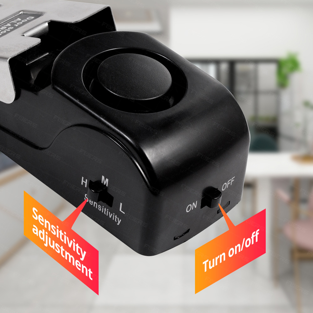 Door Wedge Alarm - ระบบเตือนภัยกันขโมยประตู FUERS 120dB เสียงดังไร้สาย ระบบรักษาความปลอดภัยบ้าน ป้องกันการโจรกรรม