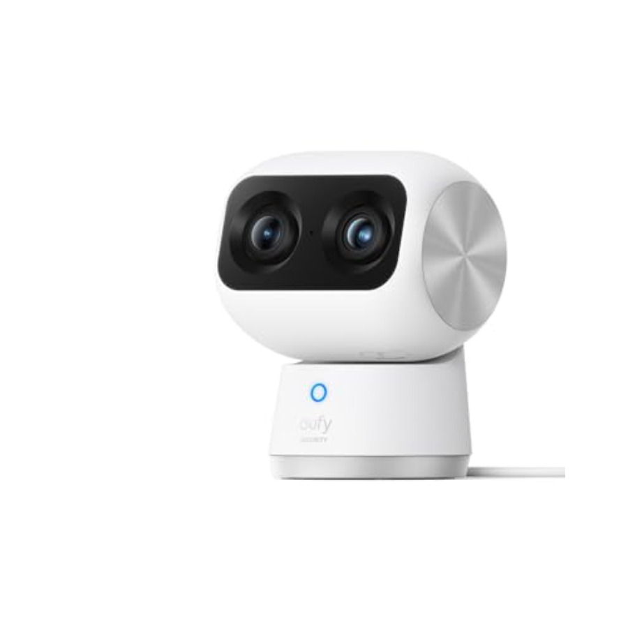 Home Security No Subscription - กล้องภายในอาคาร 4K S350 เพื่อความปลอดภัยภายในบ้าน ตัวกล้องทำจากพลาสติก สีขาว