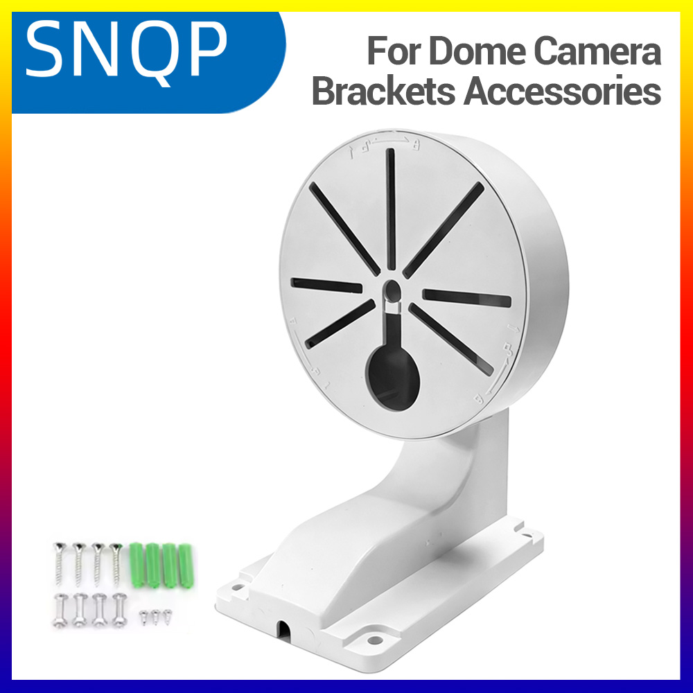 Home Security Video Cameras - อุปกรณ์เสริมกล้องวงจรปิดแบบโดมสำหรับโฮมออฟฟิศรูปตัว L พลาสติกทนทาน ติดผนัง ใช้ได้ทั้งภายในและภายนอกอาคาร