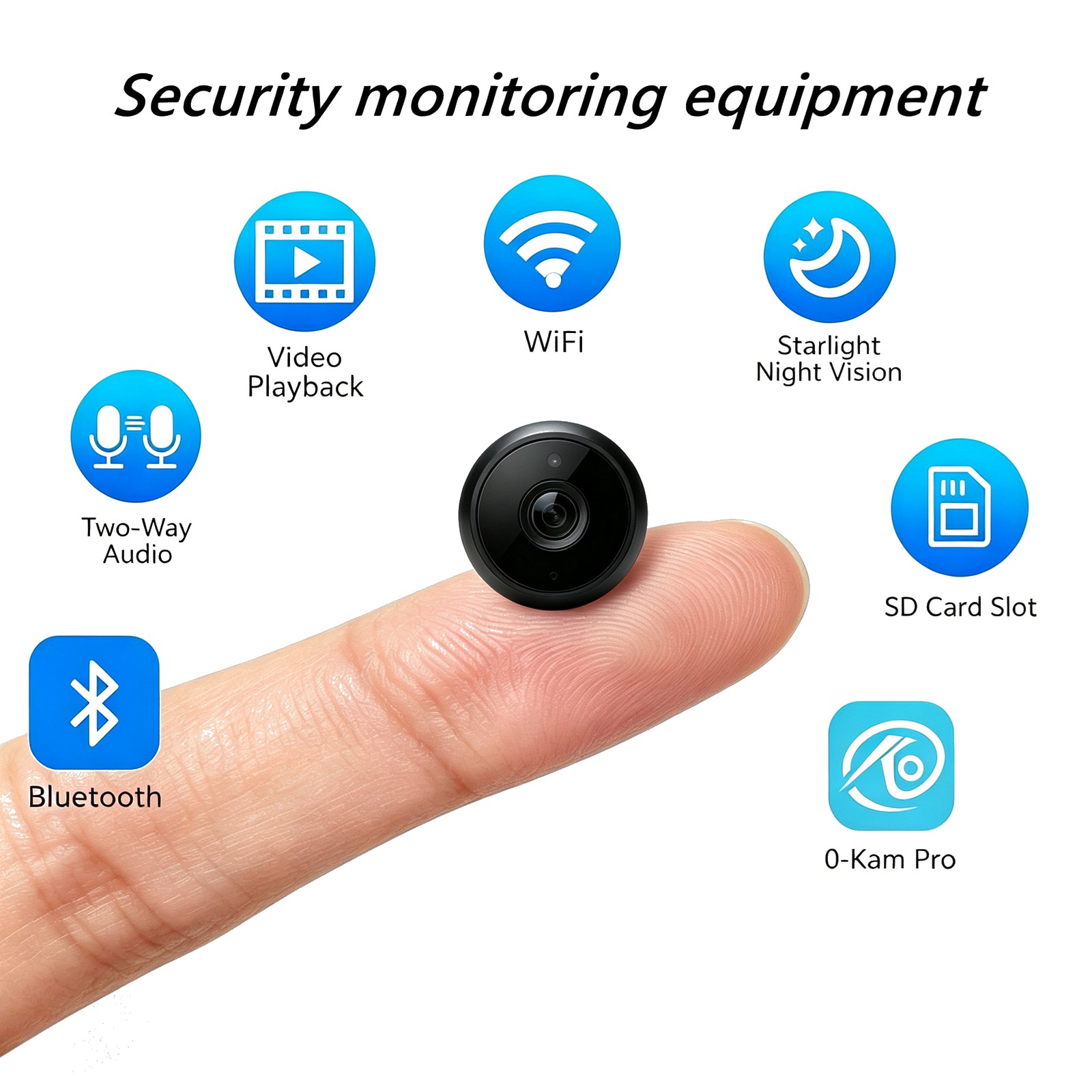 Home Security Video Cameras - ชุดอุปกรณ์รักษาความปลอดภัยภายในบ้าน BU4 ครบชุด: กล้องอัจฉริยะมองเห็นในเวลากลางคืนความคมชัดสูง + เครื่องบันทึกวิดีโอเครือข่ายขนาดเล็ก
