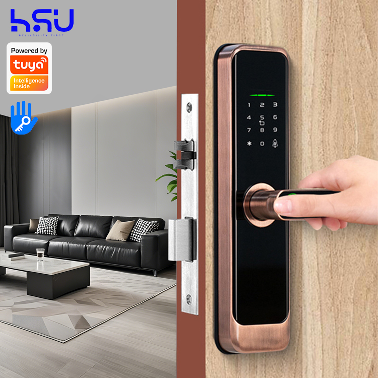 Home Security Electronics - กุญแจล็อคประตูดิจิตอลอัจฉริยะ รหัสผ่าน สำหรับบ้าน ขนาดเล็ก ระบบอิเล็กทรอนิกส์ สแกนลายนิ้วมือ