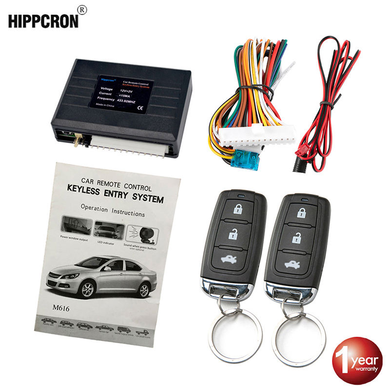 Door Wedge Alarm - Hippcron เซ็นทรัลประตูล็อคอัตโนมัติ Keyless Entry System ปุ่ม