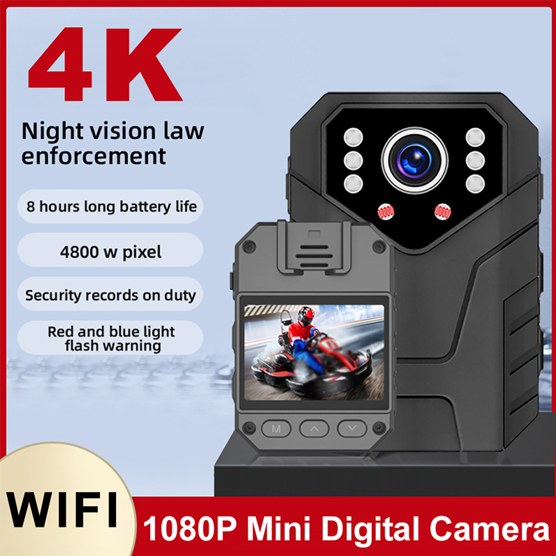 Home Security Video Cameras - 1080P ฟูลเอชดี มินิกล้อง 2 นิ้วหน้าจอการมองเห็นตอนกลางคืนเครื่องบันทึกวิดีโอความปลอดภัยตำรวจบอดี้แคมการเฝ้าระวังภายในบ้านกล้องวิดีโอขนาดเล็ก