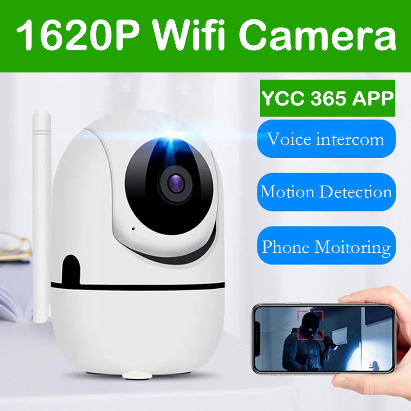 Home Security Lidar - กล้อง IP Wi-Fi ในอาคาร1620P YCC365บวกกับการเฝ้าระวังวิดีโอสมาร์ทโฮมไร้สายติดตามอัตโนมัติการมองเห็นได้ในเวลากลางคืนกล้องวงจรปิด CCTV