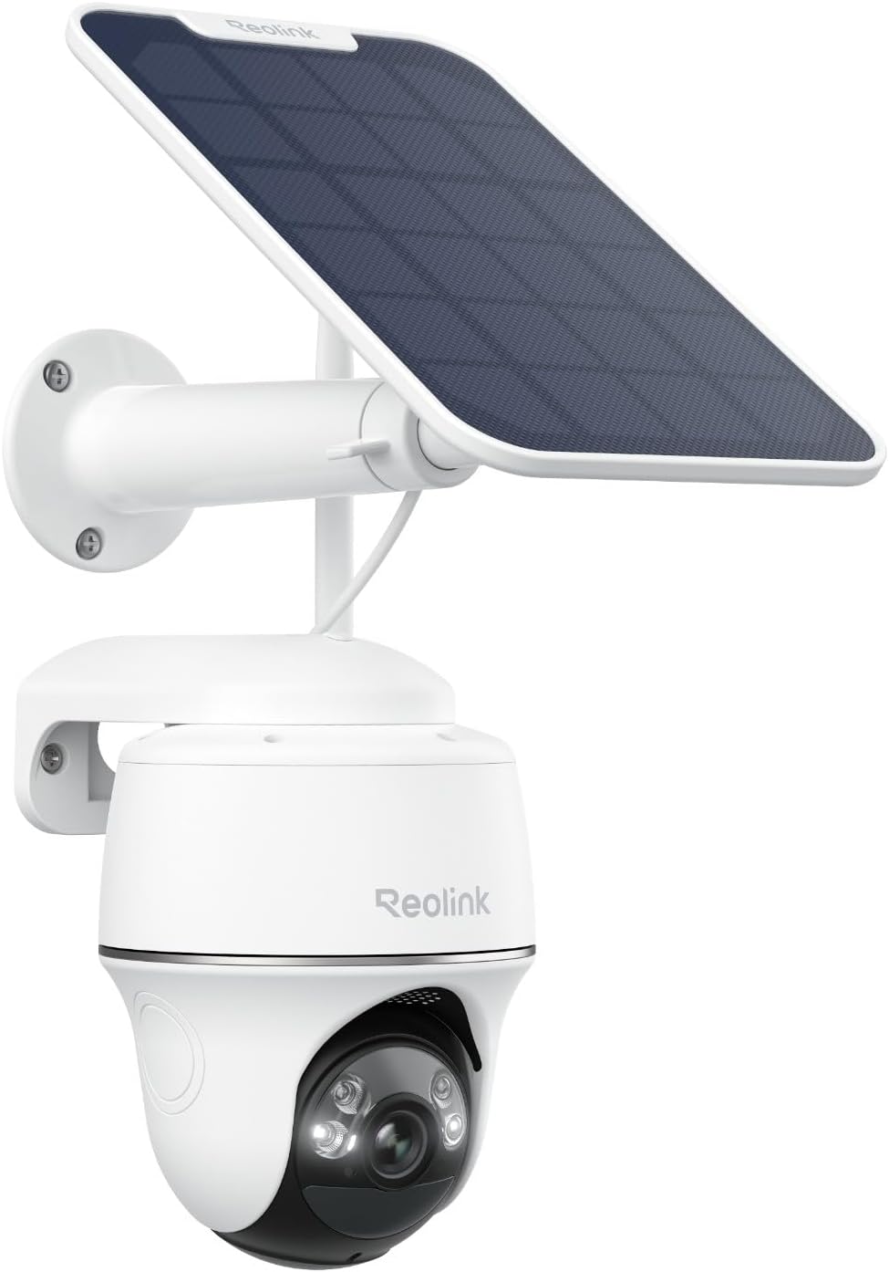 Home Security No Subscription - กล้องวงจรปิดไร้สายพลังงานแสงอาทิตย์สำหรับภายนอกอาคาร 360 องศา ° การครอบคลุมการใช้งาน, ระบบมองเห็นกลางคืนแบบสี