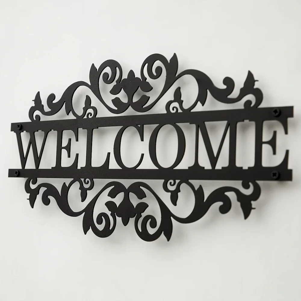 Home Security Yard Sign - ป้ายต้อนรับโลหะแบบชนบทพร้อมที่อยู่แบบกำหนดเอง - ของตกแต่งกลางแจ้งที่ทนทานสำหรับระเบียงและประตูหน้าบ้าน