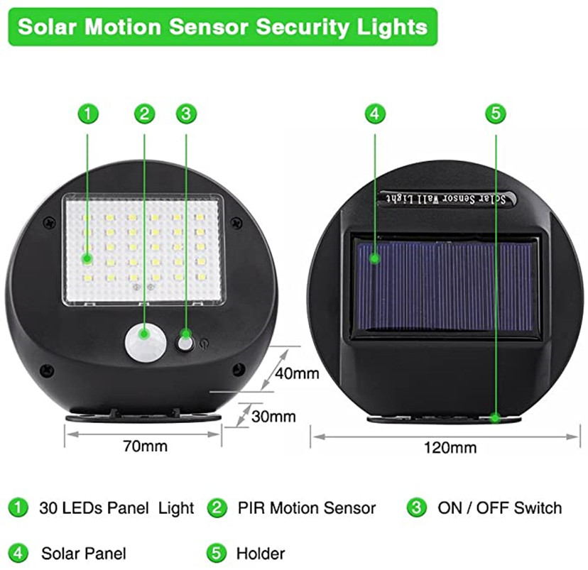 โคมไฟ LED 30ดวงสำหรับทางเดินใน - Home Security Yard Sensors บทวิจารณ์และราคา
