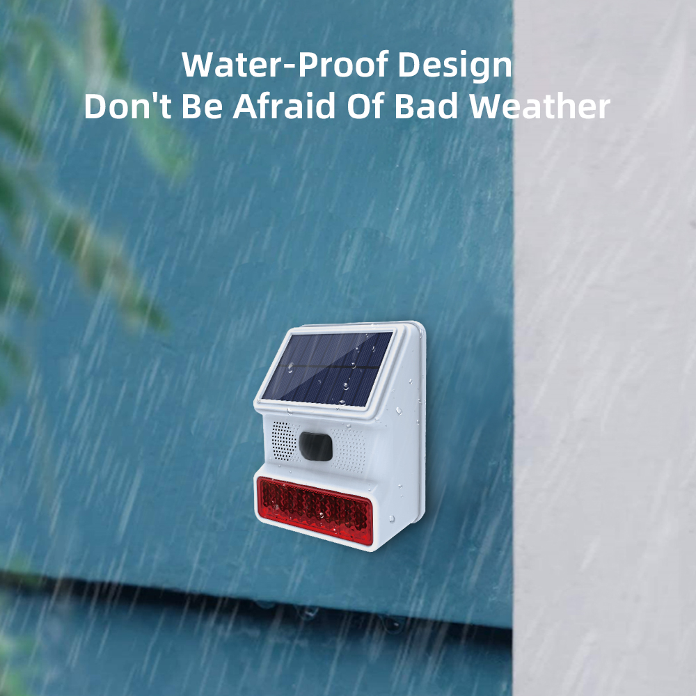ไร้สายกลางแจ้งพลังงานแสงอาทิตย - Alarm Siren Outdoor บทวิจารณ์และราคา
