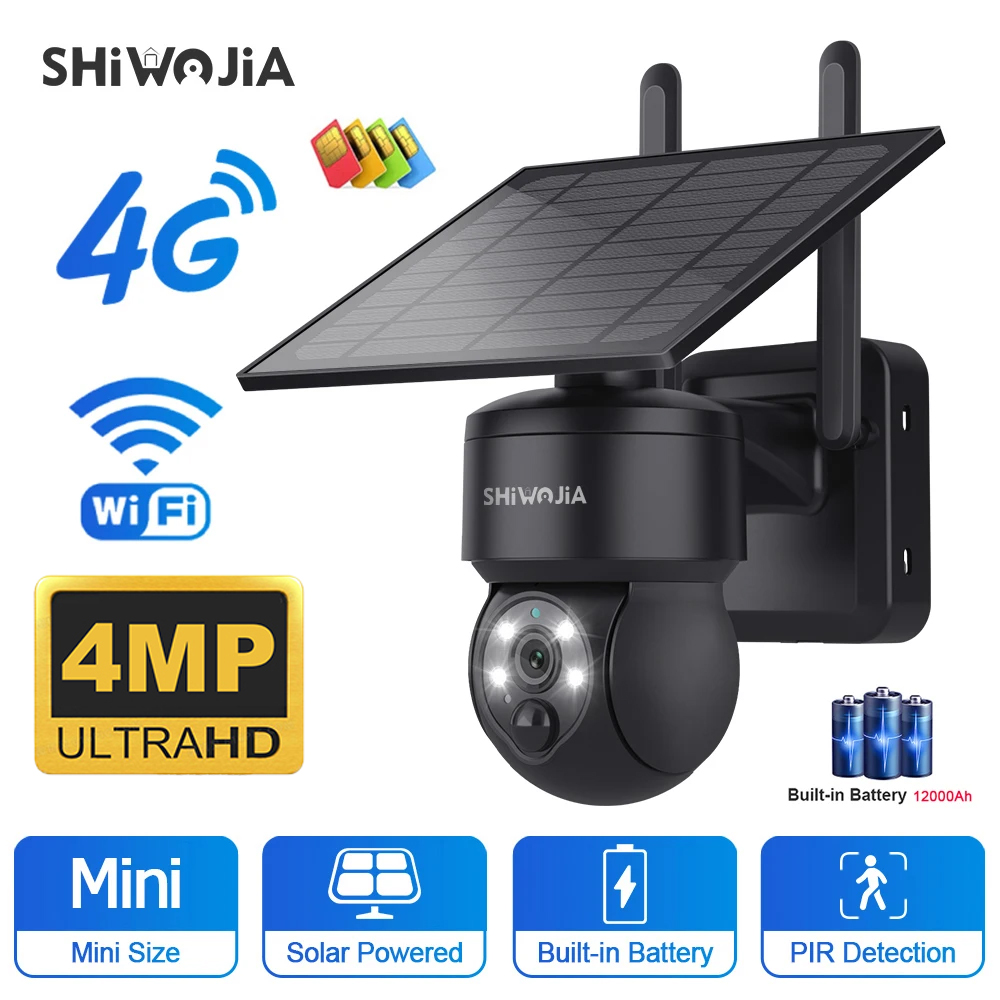 SHIWOJIA WIFI ไร้สาย PTZ พลังง - Home Security Cameras Wireless บทวิจารณ์และราคา
