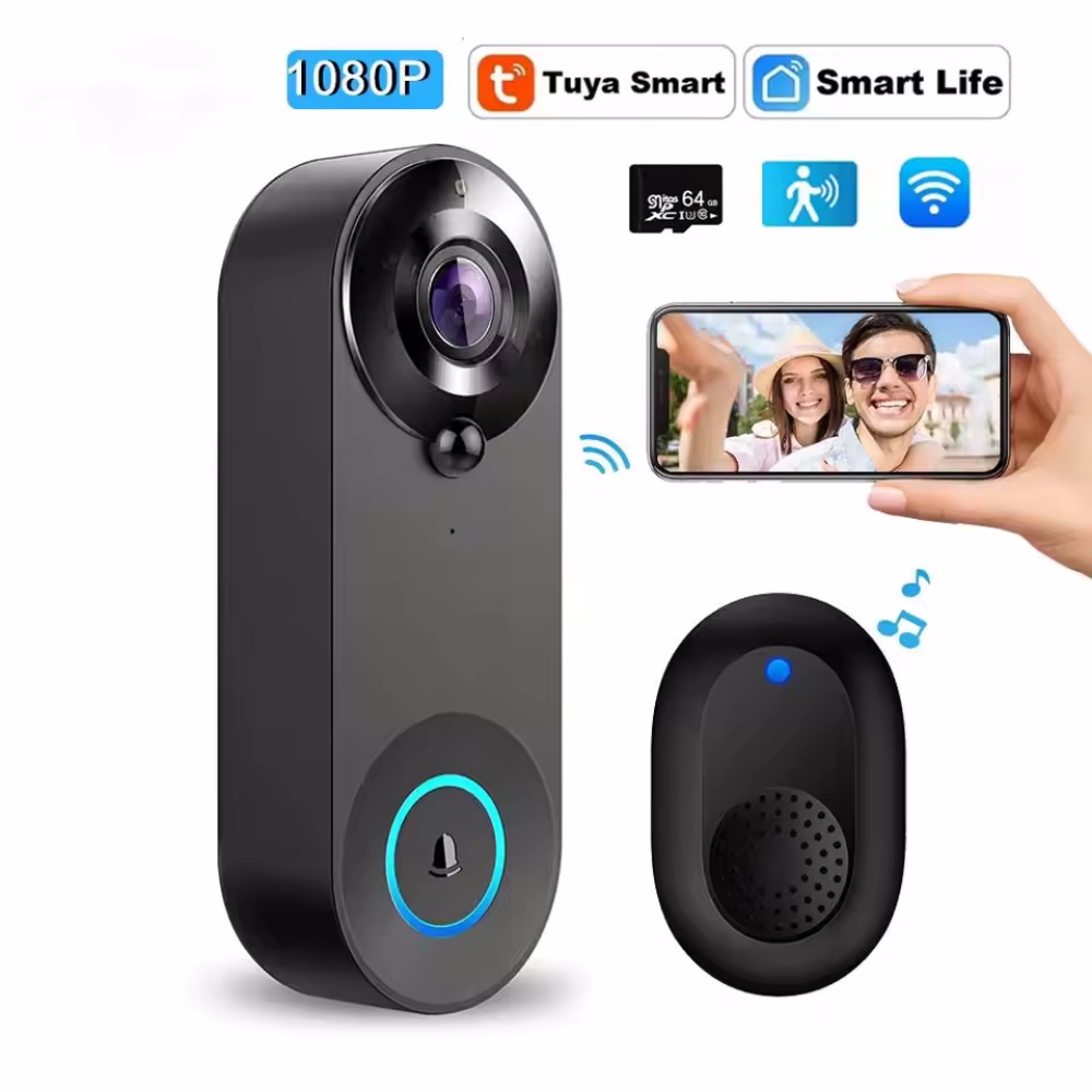 Tuya 1080P Wireless WIFI Doorb - Home Security Lidar บทวิจารณ์และราคา