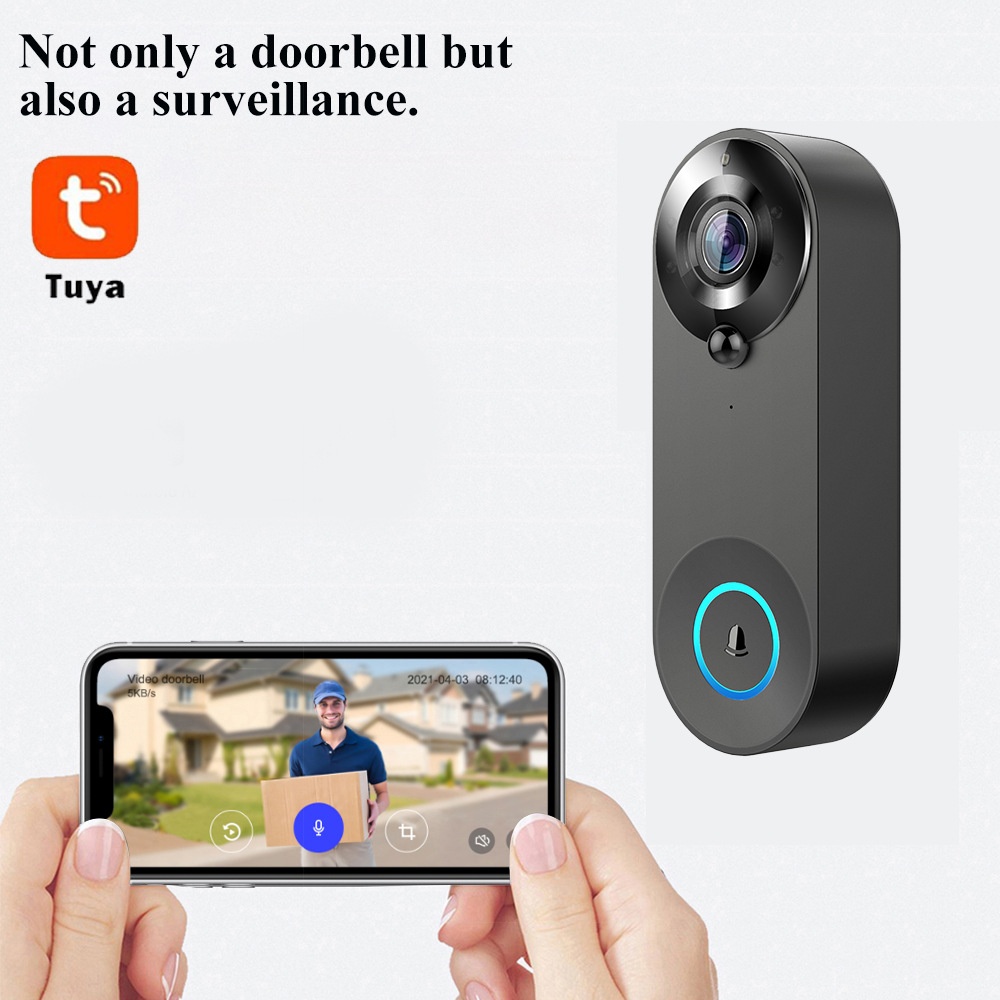 Tuya 1080P Wireless WIFI Doorb - Home Security Lidar บทวิจารณ์และราคา