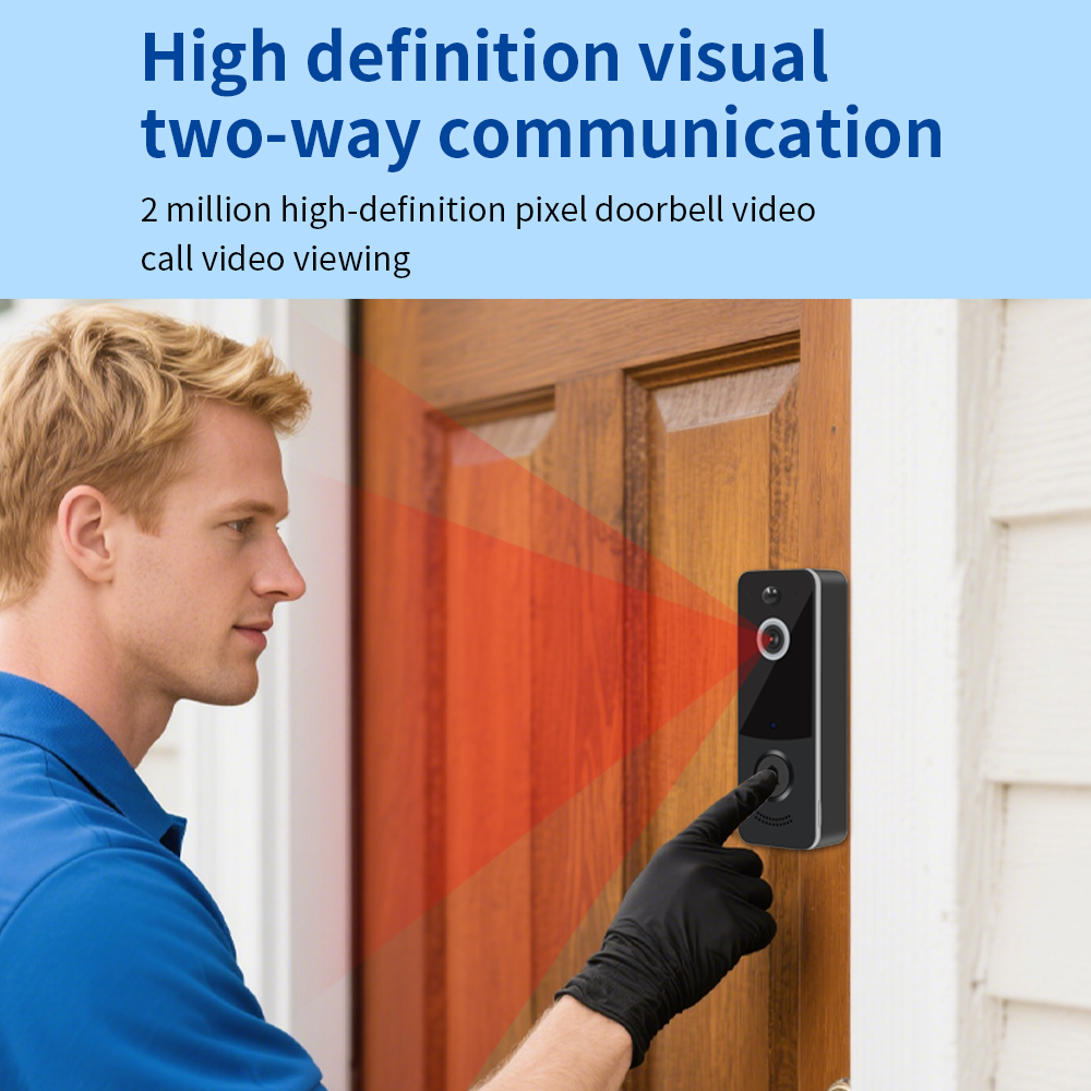 กริ่งประตูวิดีโอ WIFI 1080P แอ - Home Security Doorbell Camera บทวิจารณ์และราคา