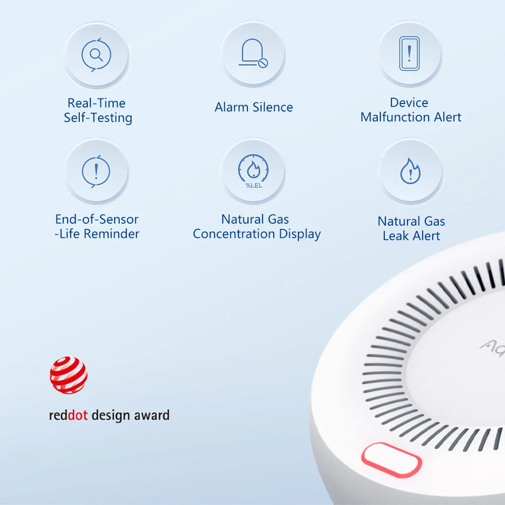 เครื่องตรวจจับก๊าซธรรมชาติอัจฉ - Home Security Xiaomi บทวิจารณ์และราคา