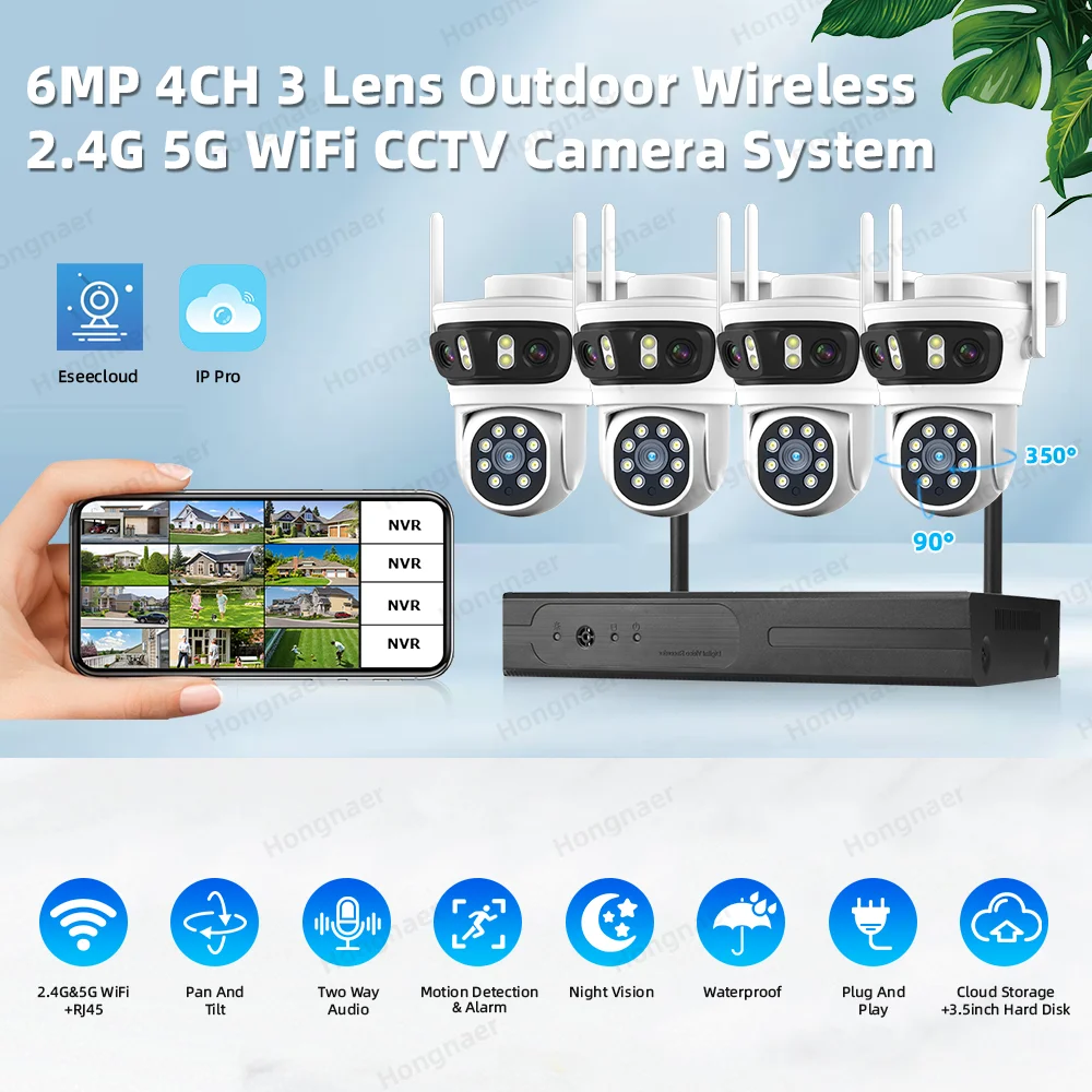 ชุดกล้องวงจรปิดรักษาความปลอดภั - Home Security Cameras Wireless บทวิจารณ์และราคา