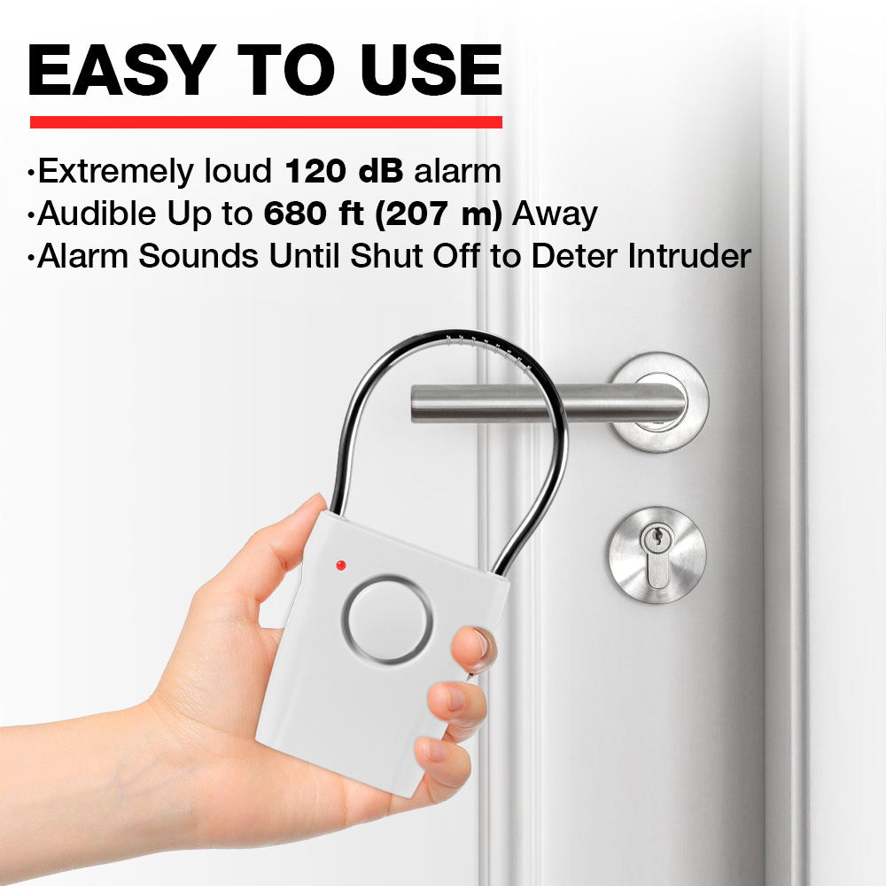 สัญญาณเตือนมือจับประตู, 120dB  - Door Wedge Alarm บทวิจารณ์และราคา