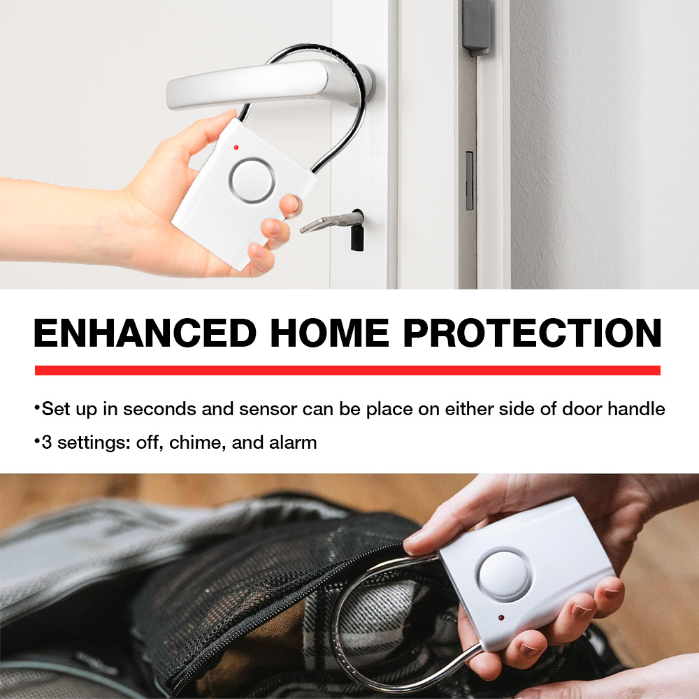 สัญญาณเตือนมือจับประตู, 120dB  - Door Wedge Alarm บทวิจารณ์และราคา