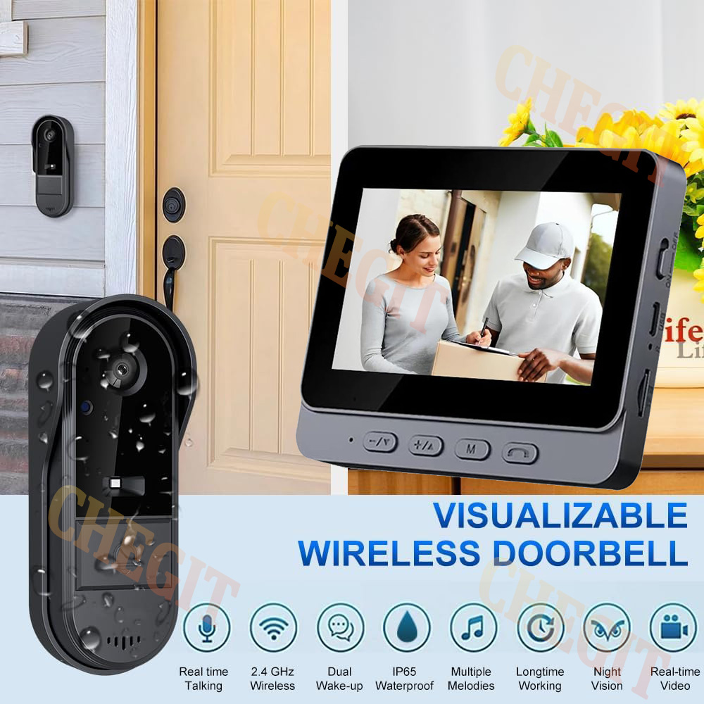 กล้องออดไร้สายอินเตอร์เน็ตไร้ส - Home Security Doorbell Camera บทวิจารณ์และราคา