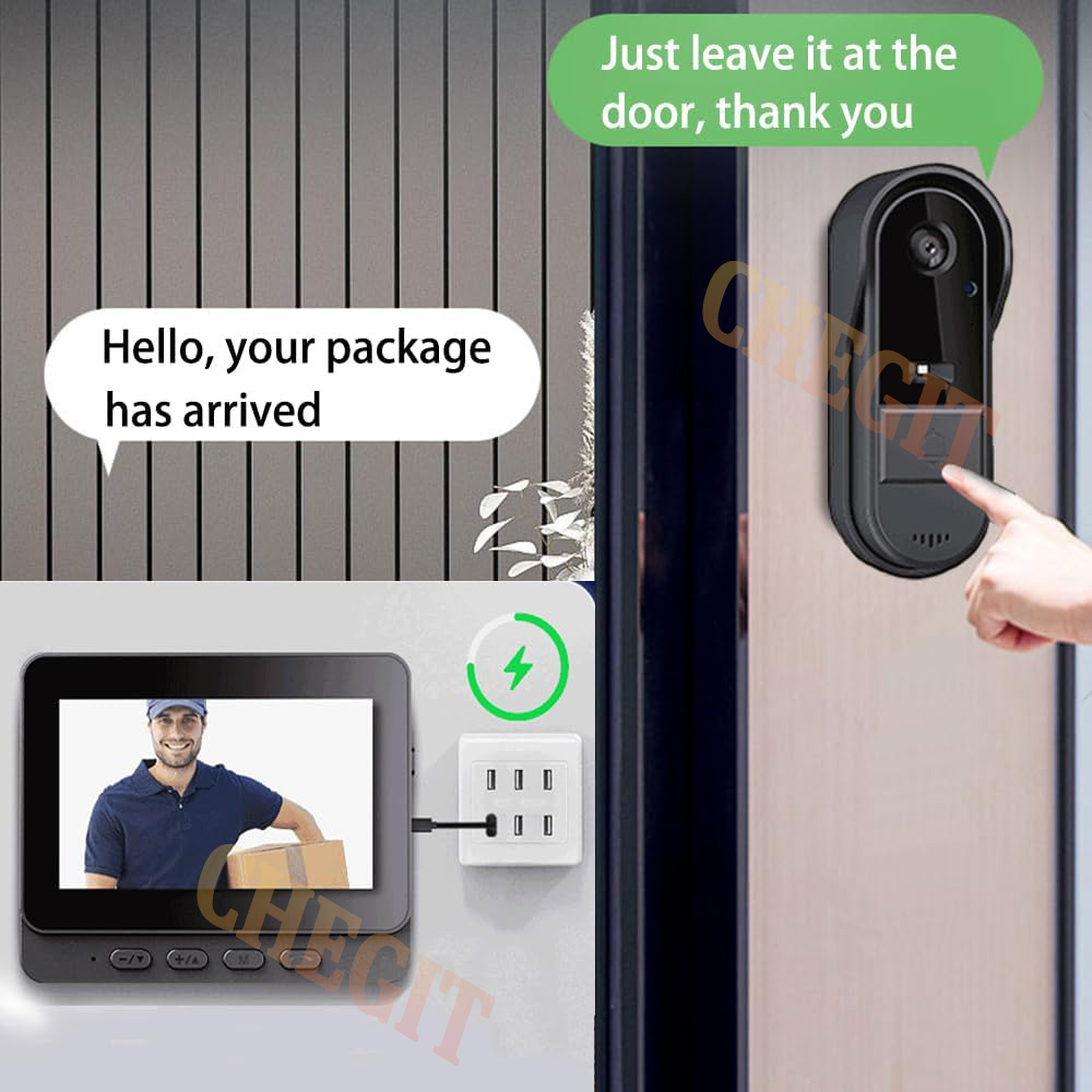กล้องออดไร้สายอินเตอร์เน็ตไร้ส - Home Security Doorbell Camera บทวิจารณ์และราคา