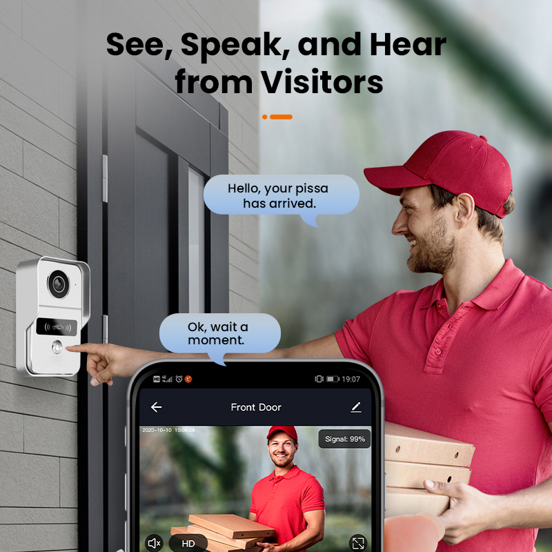 Tuyaสมาร์ท 1080Pกล้องWiFiไร้สา - Home Security Doorbell Camera บทวิจารณ์และราคา