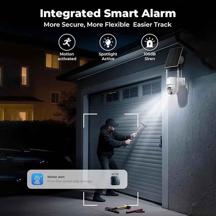 กล้องวงจรปิดไร้สาย 4MP สำหรับภ - Home Security No Subscription บทวิจารณ์และราคา
