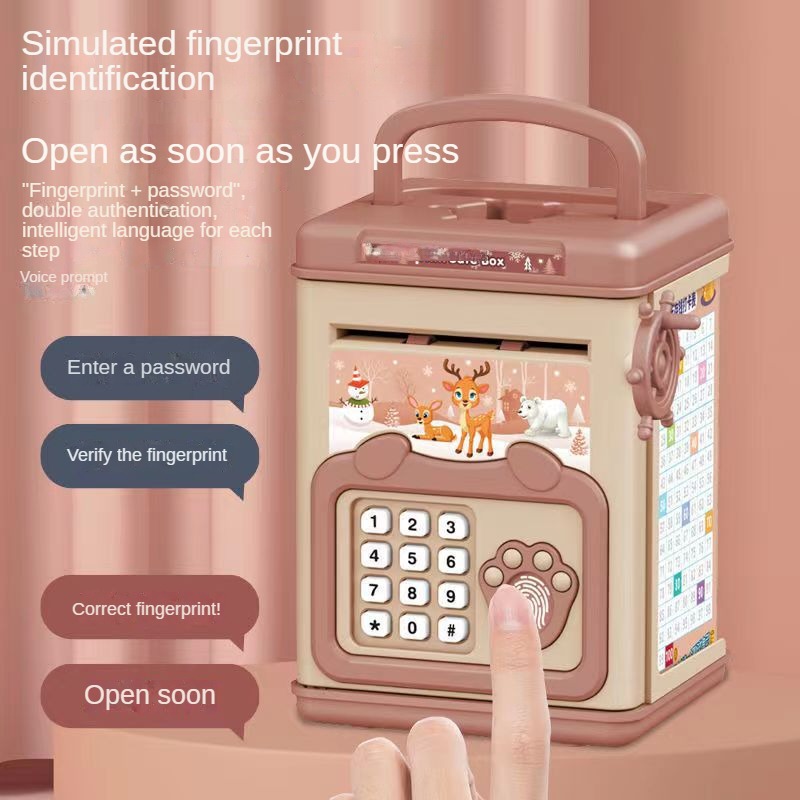 กล่องเงินลายนิ้วมือ Piggy Bank - Home Security Electronics บทวิจารณ์และราคา