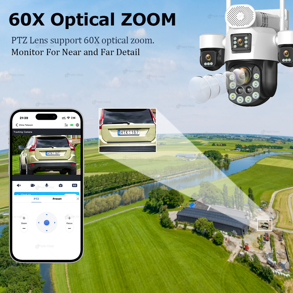 กล้องวงจรปิด AOV แบบสี่เลนส์ ส - Alarm Siren Outdoor บทวิจารณ์และราคา