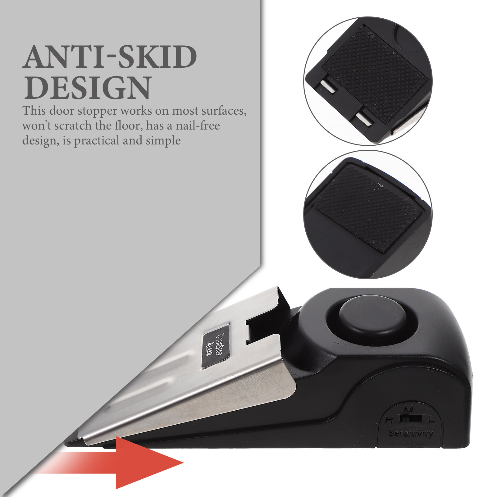 ที่กั้นประตูแบบกดพร้อมสัญญาณเต - Door Wedge Alarm บทวิจารณ์และราคา