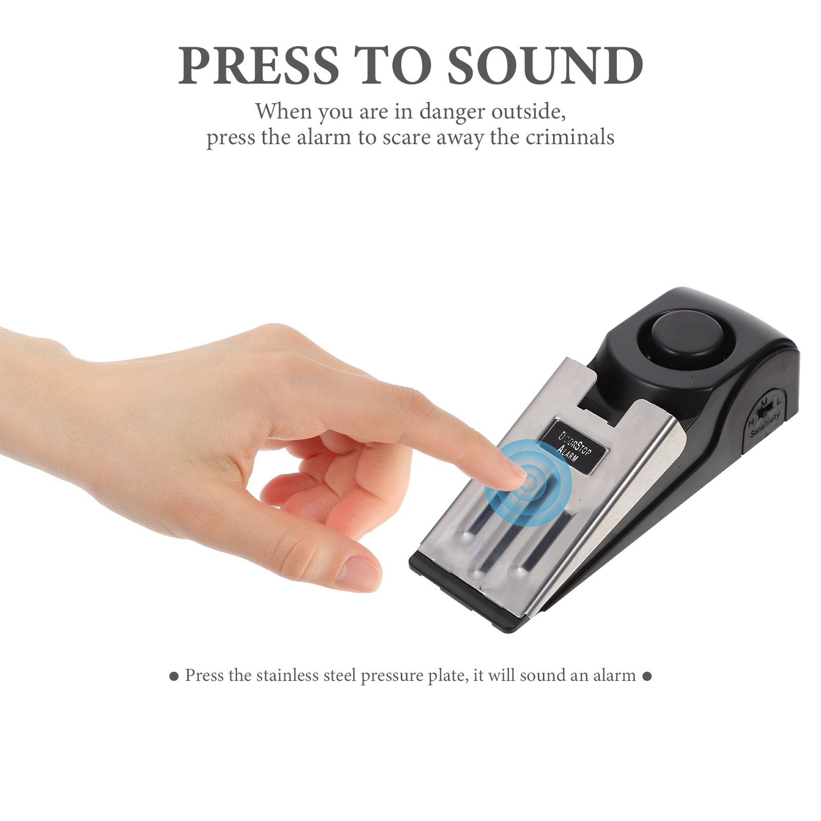 ที่กั้นประตูแบบกดพร้อมสัญญาณเต - Door Wedge Alarm บทวิจารณ์และราคา