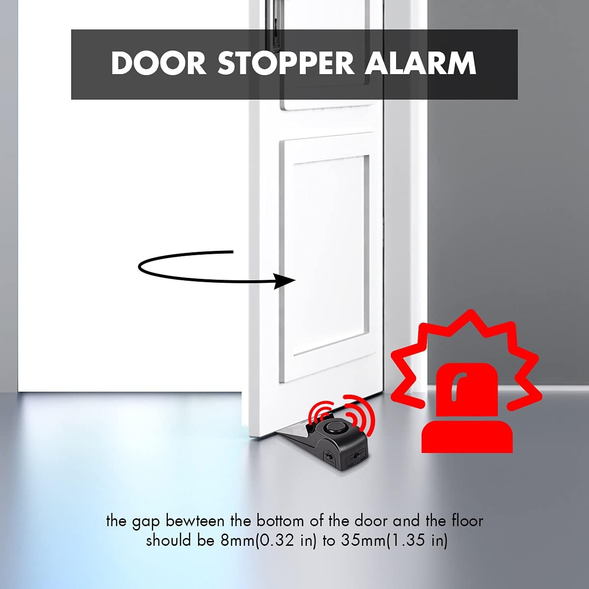 ประตูหยุดนาฬิกาปลุก,ประตู 120D - Door Wedge Alarm บทวิจารณ์และราคา