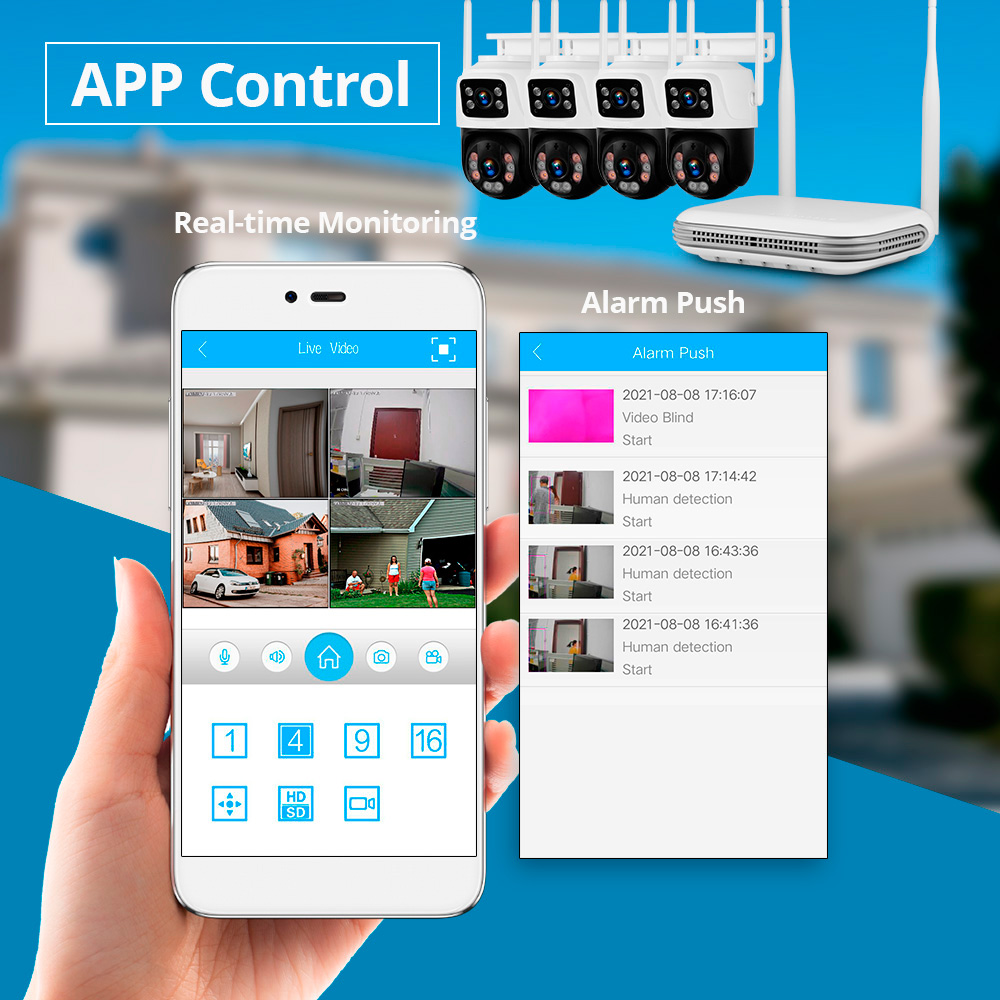 KERUI กันน้ํา 6MP HD ไร้สาย Du - Home Security Cameras Wireless บทวิจารณ์และราคา