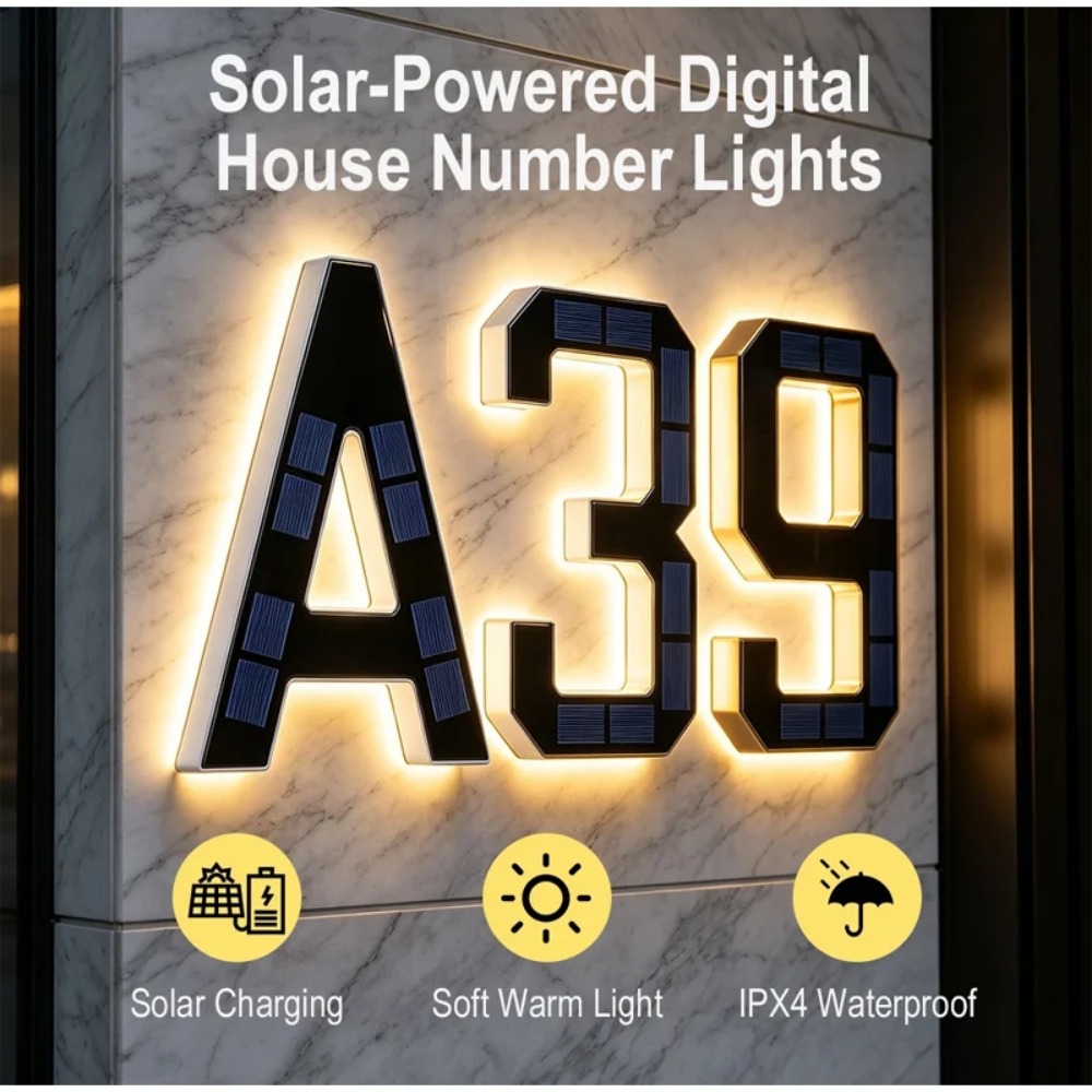 ไฟ LED ป้ายเลขที่บ้านพลังงานแส - Home Security Yard Sign บทวิจารณ์และราคา
