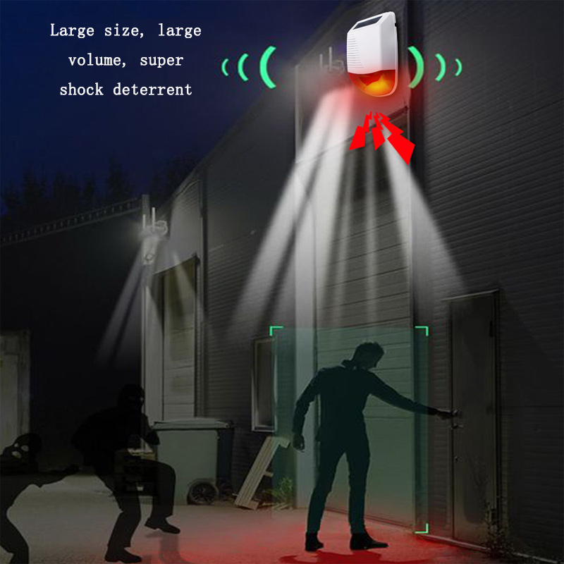 สัญญาณเตือนภัยแบบไร้สาย 433MHz - Alarm Siren Outdoor บทวิจารณ์และราคา