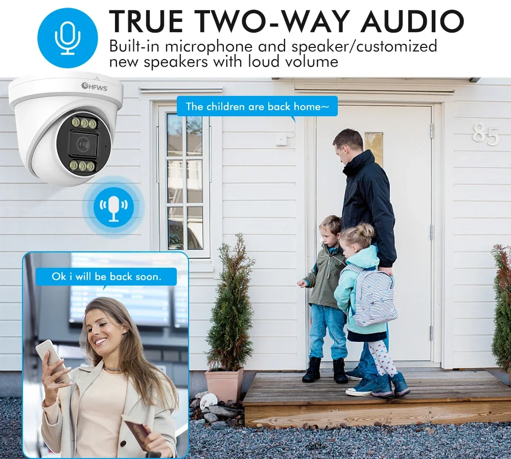 กล้องวงจรปิด OEM 8MP 4K 25FPS  - Home Security Systems With Cameras บทวิจารณ์และราคา
