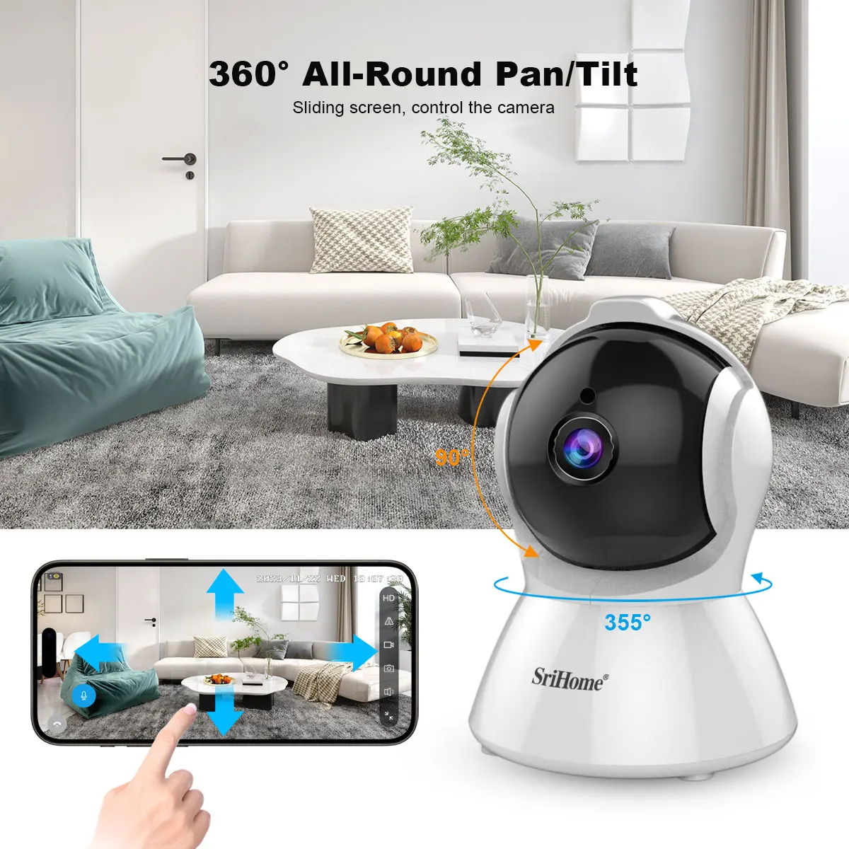 กล้องวงจรปิด Srihome SH025 WiF - Home Security No Subscription บทวิจารณ์และราคา