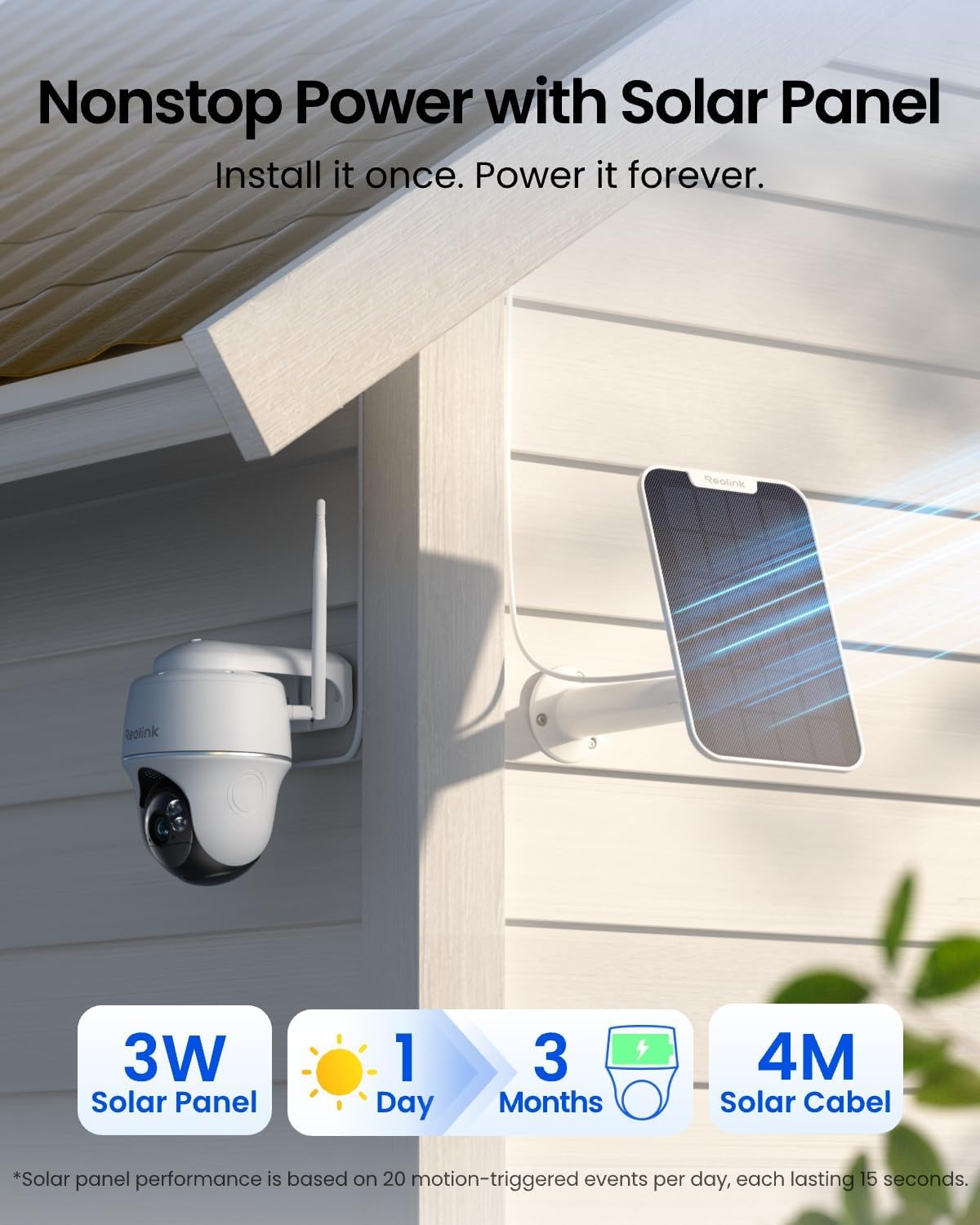 กล้องวงจรปิดไร้สายพลังงานแสงอา - Home Security No Subscription บทวิจารณ์และราคา