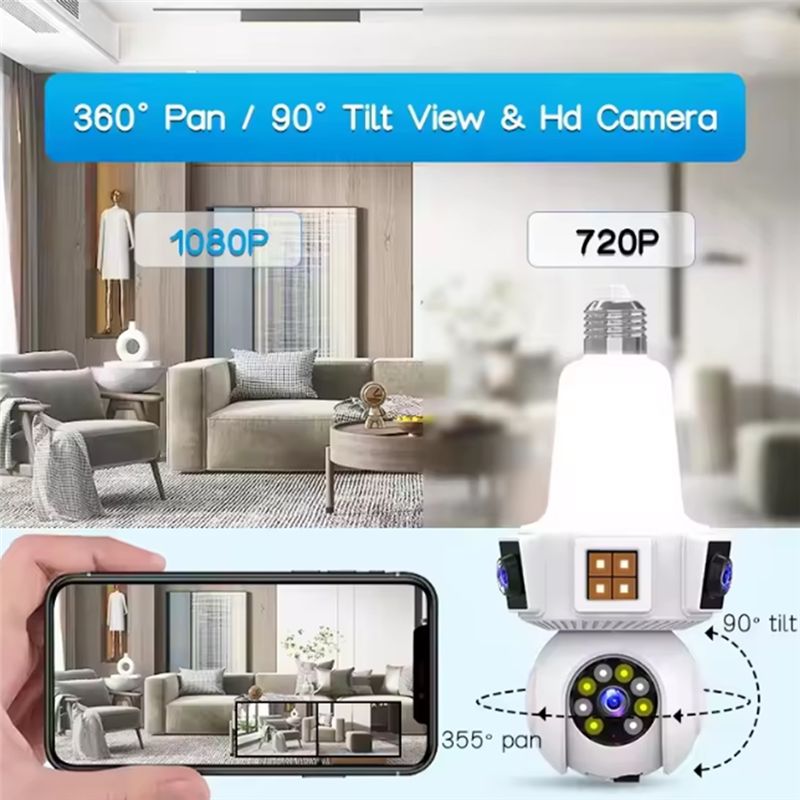 【A08I】กล้องวงจรปิดไร้สายขนาดเล - Home Security Cameras Wireless บทวิจารณ์และราคา