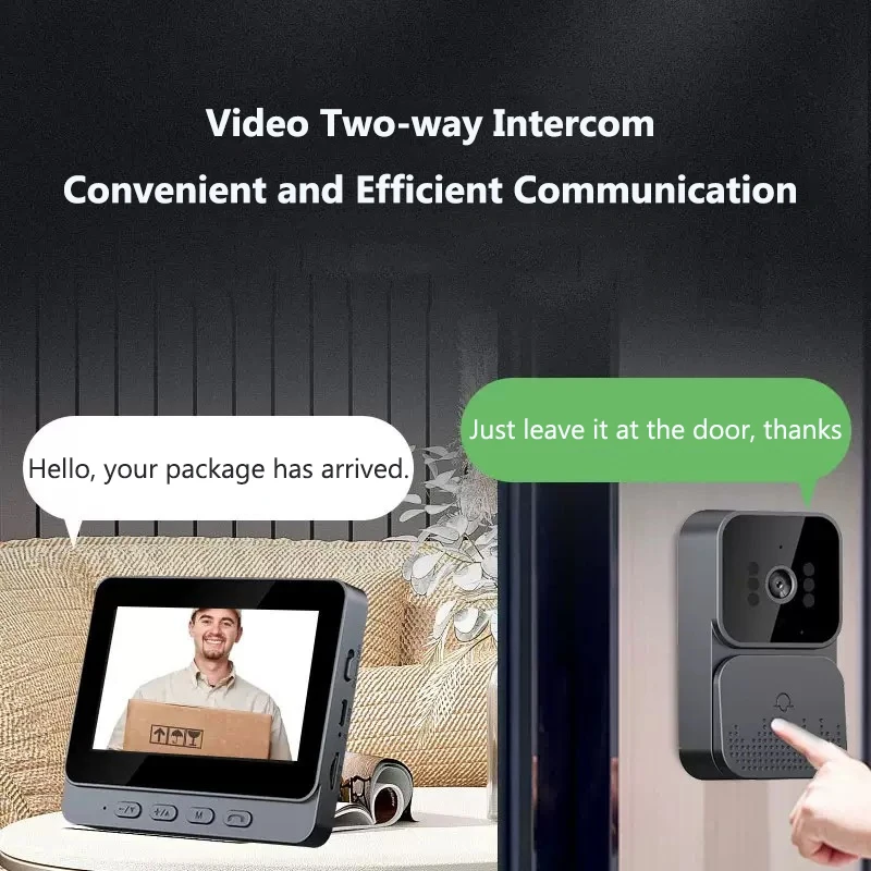 Wireless Video Intercom Doorbe - Home Security Doorbell Camera บทวิจารณ์และราคา