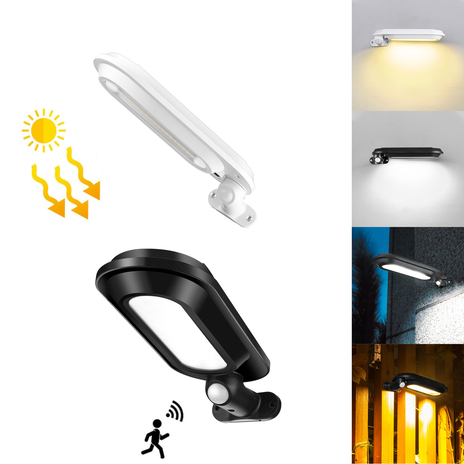 Rotatable พลังงานแสงอาทิตย์ LE - Home Security Yard Sensors บทวิจารณ์และราคา