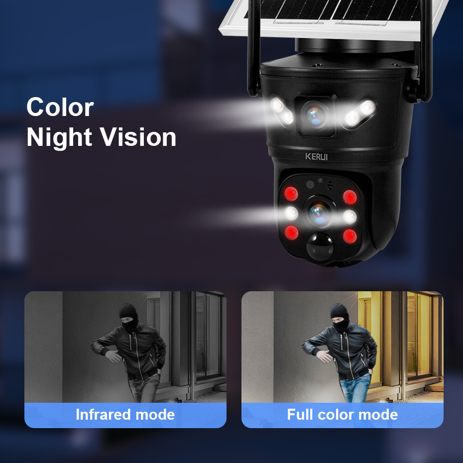 KERUI กลางแจ้ง 6MP พลังงานแสงอ - Home Security Video Cameras บทวิจารณ์และราคา