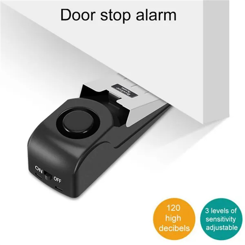 120dB ไร้สายกันขโมยบล็อกสัญญาณ - Door Wedge Alarm บทวิจารณ์และราคา