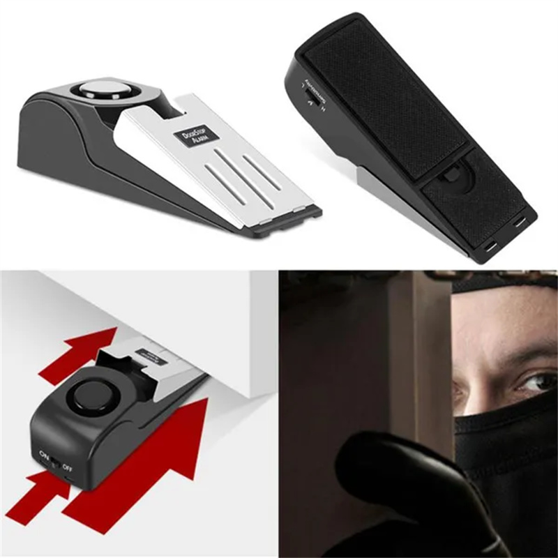 120dB ไร้สายกันขโมยบล็อกสัญญาณ - Door Wedge Alarm บทวิจารณ์และราคา