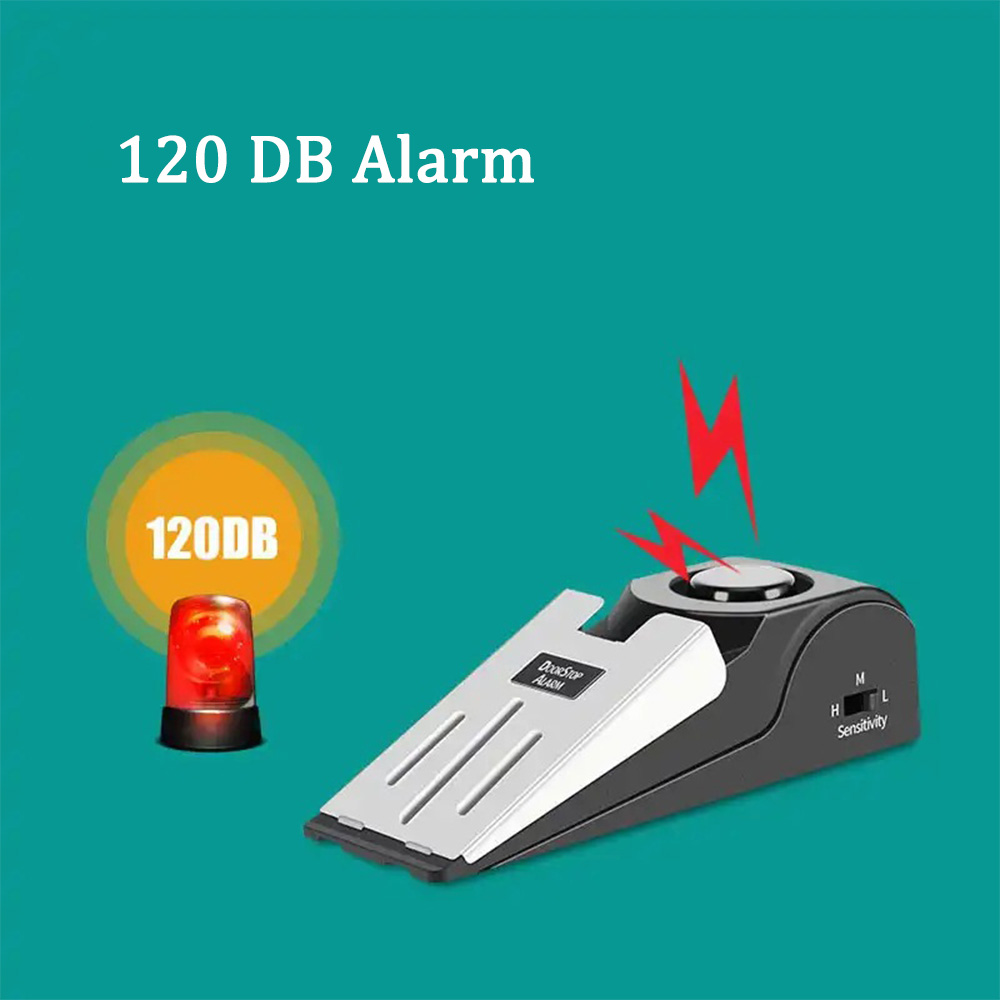 ระบบป้องกันการโจรกรรม125 dB ระ - Door Wedge Alarm บทวิจารณ์และราคา