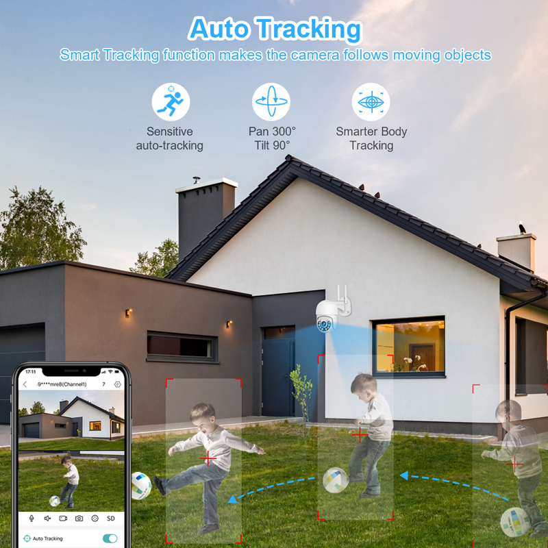 สมาร์ 3MP กล้องวงจรปิดไร้สายระ - Alarm Siren Outdoor บทวิจารณ์และราคา