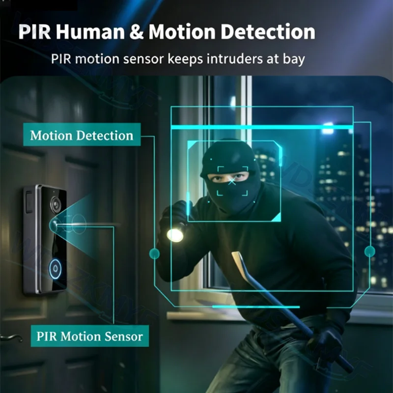 กล้องออดไร้สายกันน้ำรุ่นใหม่ ห - Home Security Doorbell Camera บทวิจารณ์และราคา