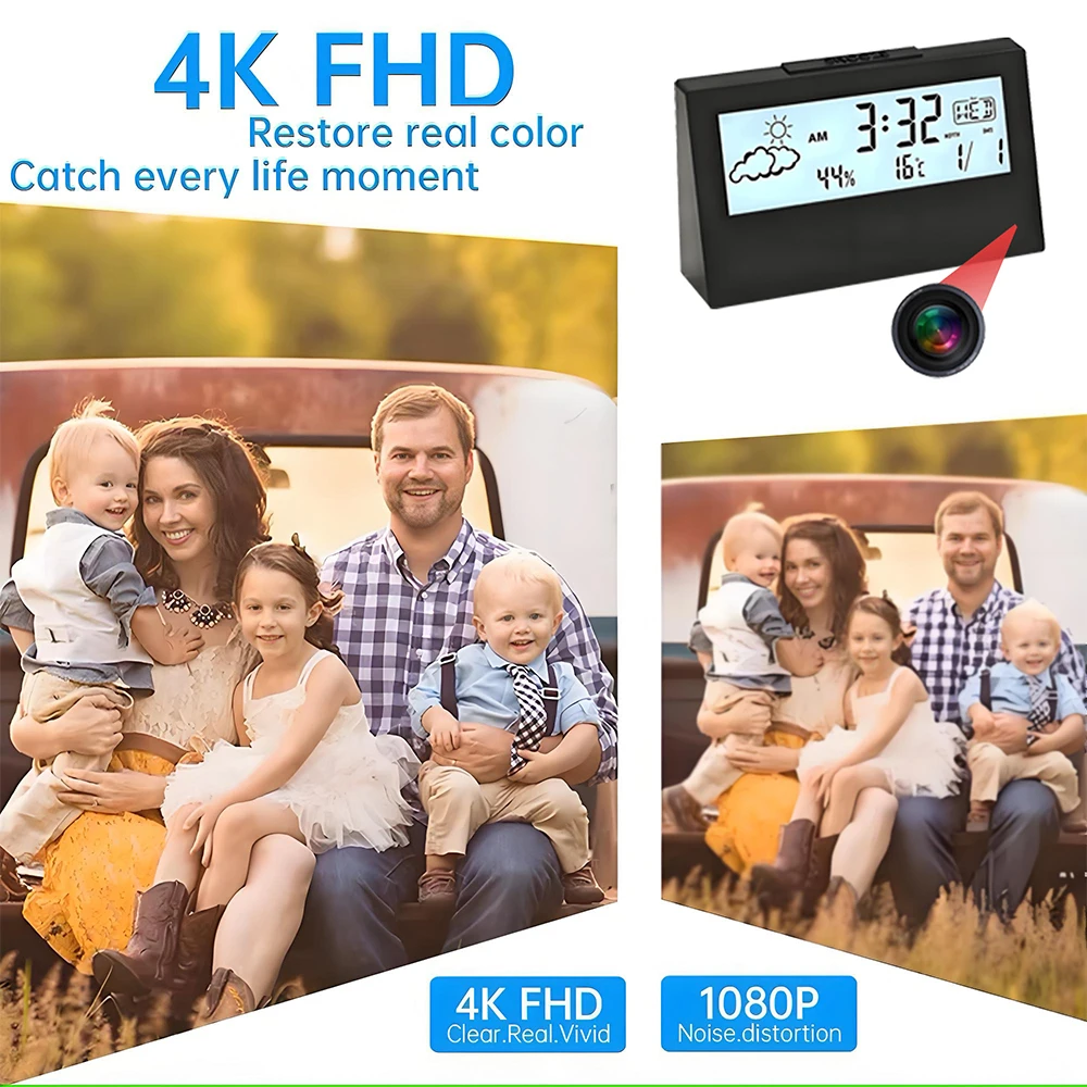 กล้องนาฬิกา WiFi 4K พร้อมระบบต - Home Security Lidar บทวิจารณ์และราคา